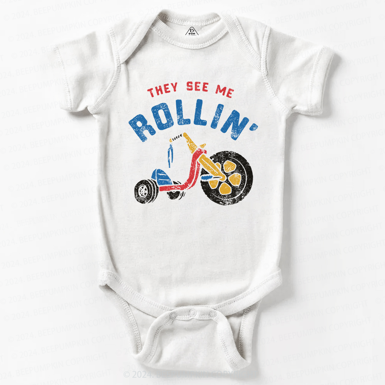 They See Me Rollin' Bike Bodysuit For Baby 7