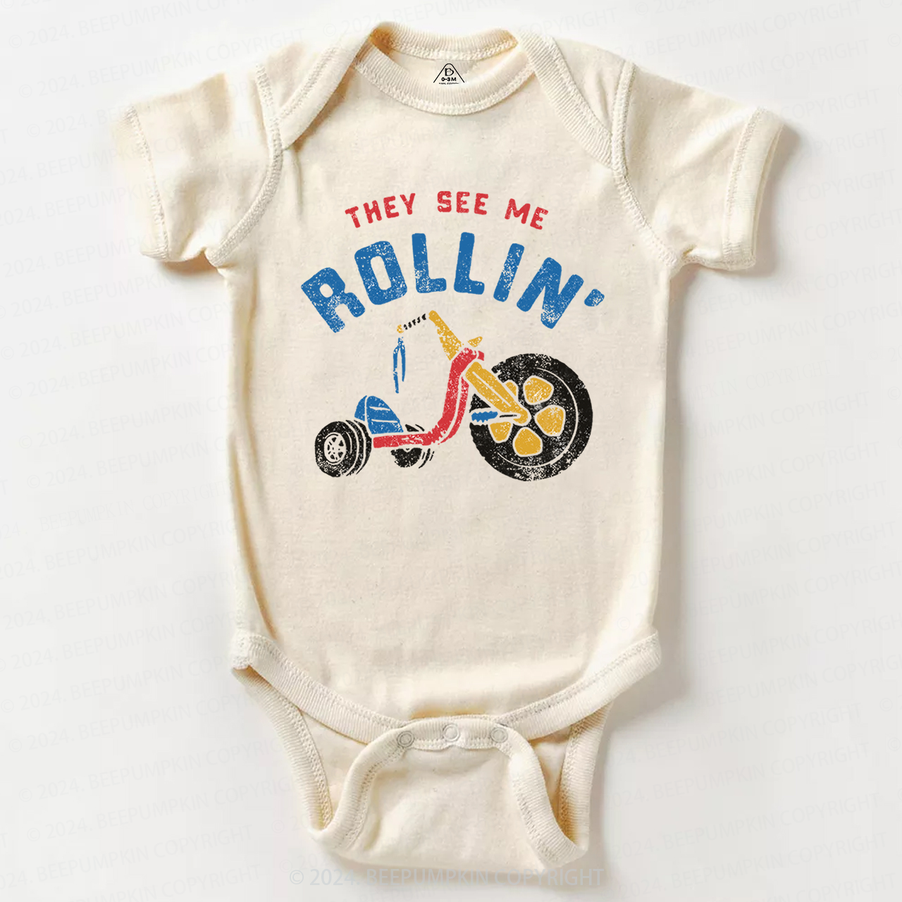 They See Me Rollin' Bike Bodysuit For Baby 7 Sale-Beepumpkin™