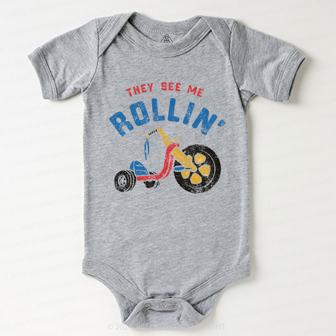 They See Me Rollin' Bike Bodysuit For Baby 7