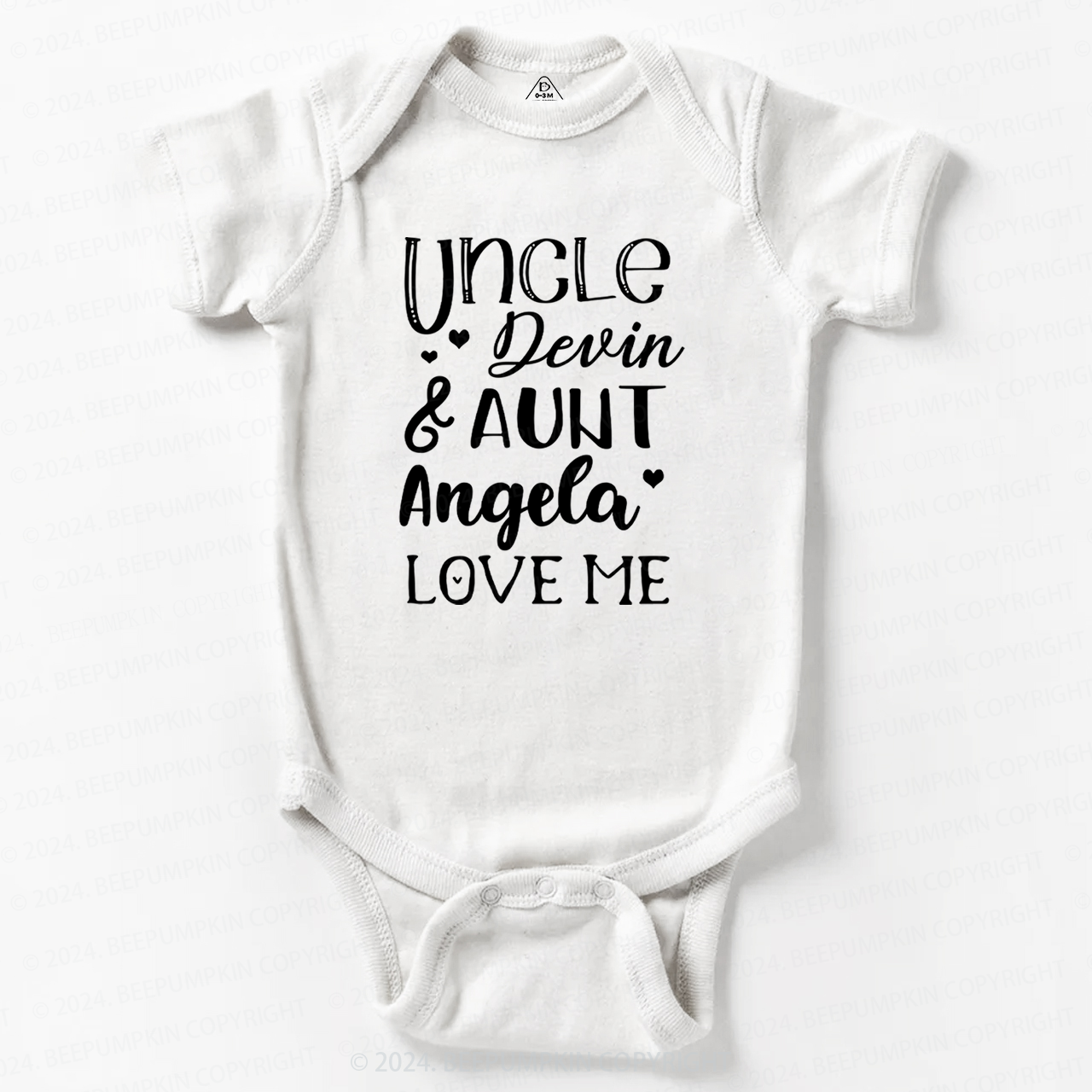 Uncle xxx And Aunt xx Love Me Baby Bodysuit 7