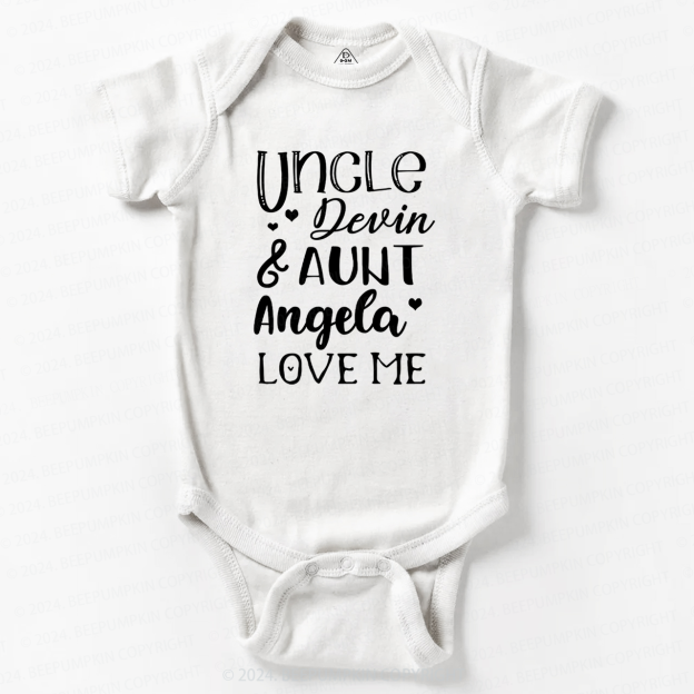 Uncle xxx And Aunt xx Love Me Baby Bodysuit 7