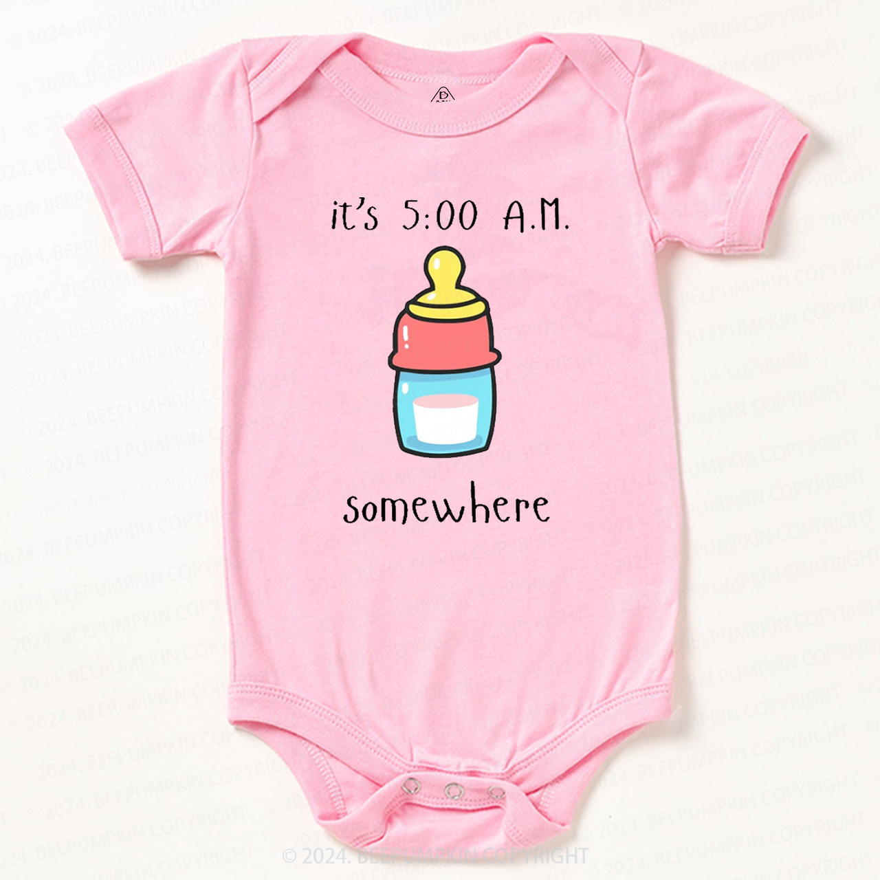 Funny Bottle Somewhere Baby Bodysuit 7