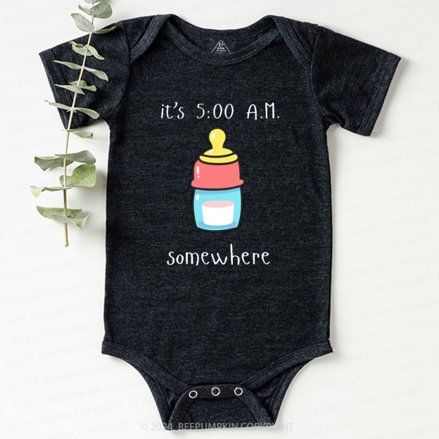Funny Bottle Somewhere Baby Bodysuit 7