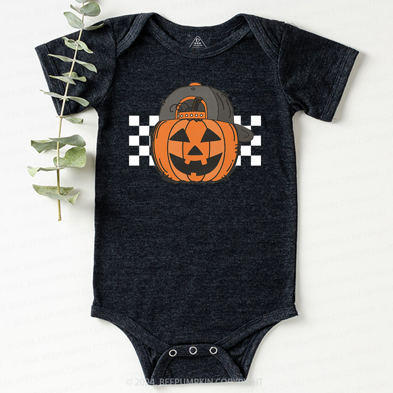 Pumpkin Dude Halloween Baby Bodysuits 