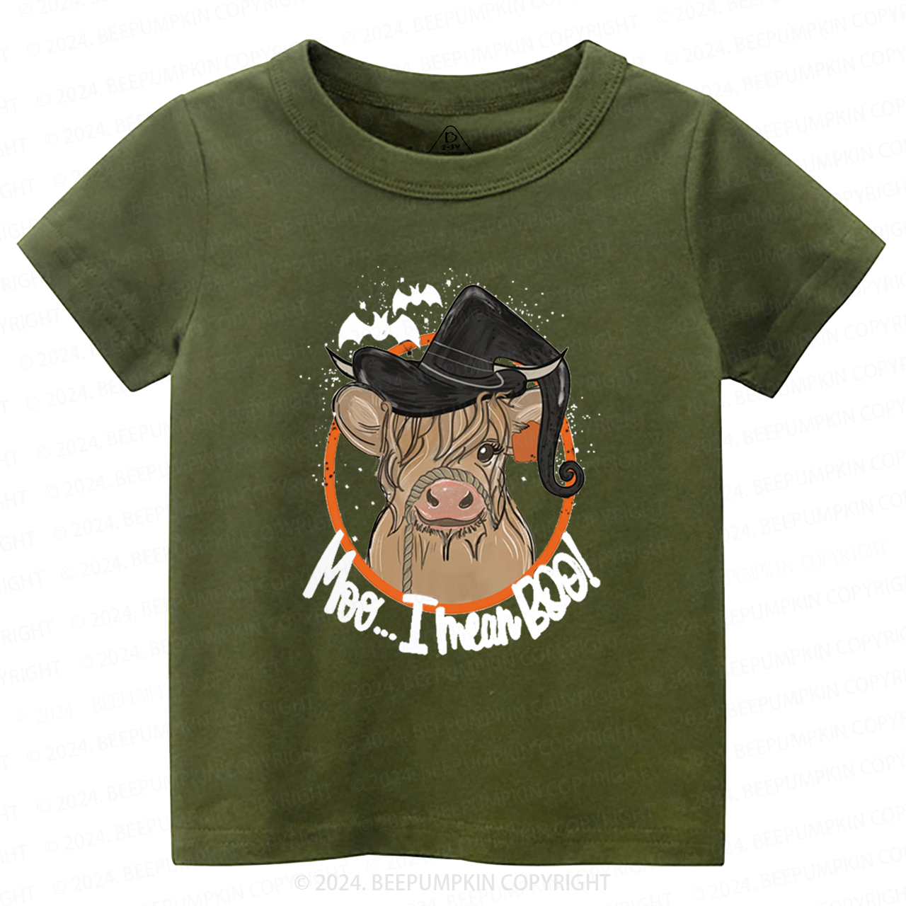  Retro Cow Halloween Farm Vibes Boho Toddler&Kids Tees 