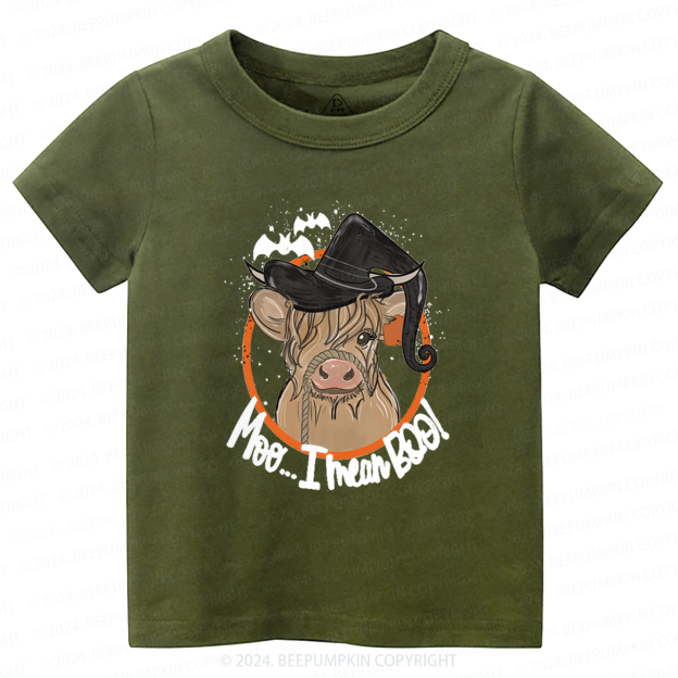  Retro Cow Halloween Farm Vibes Boho Toddler&Kids Tees 