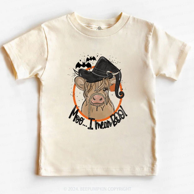  Retro Cow Halloween Farm Vibes Boho Toddler&Kids Tees 