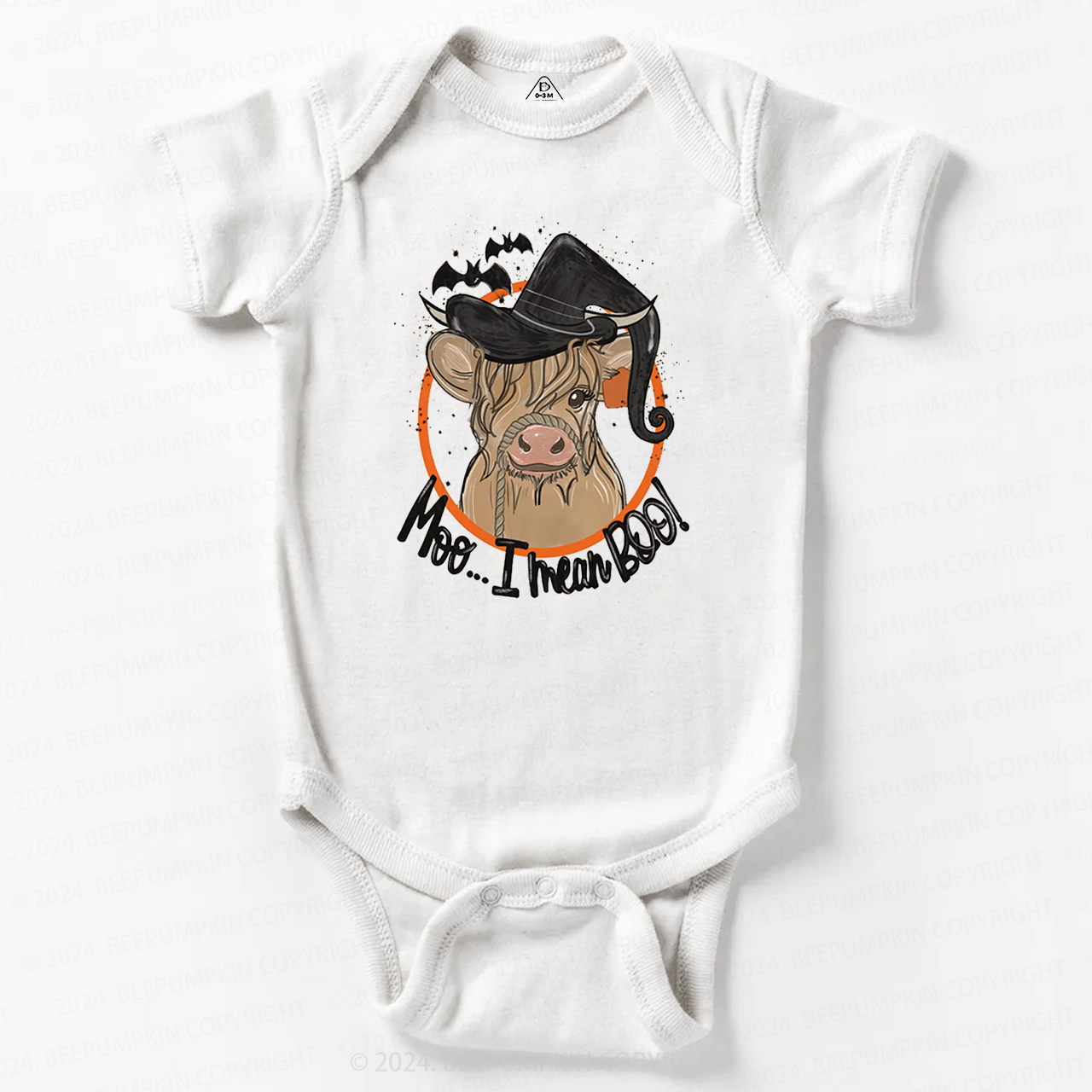  Retro Cow Halloween Farm Vibes Boho Halloween Baby Bodysuits 