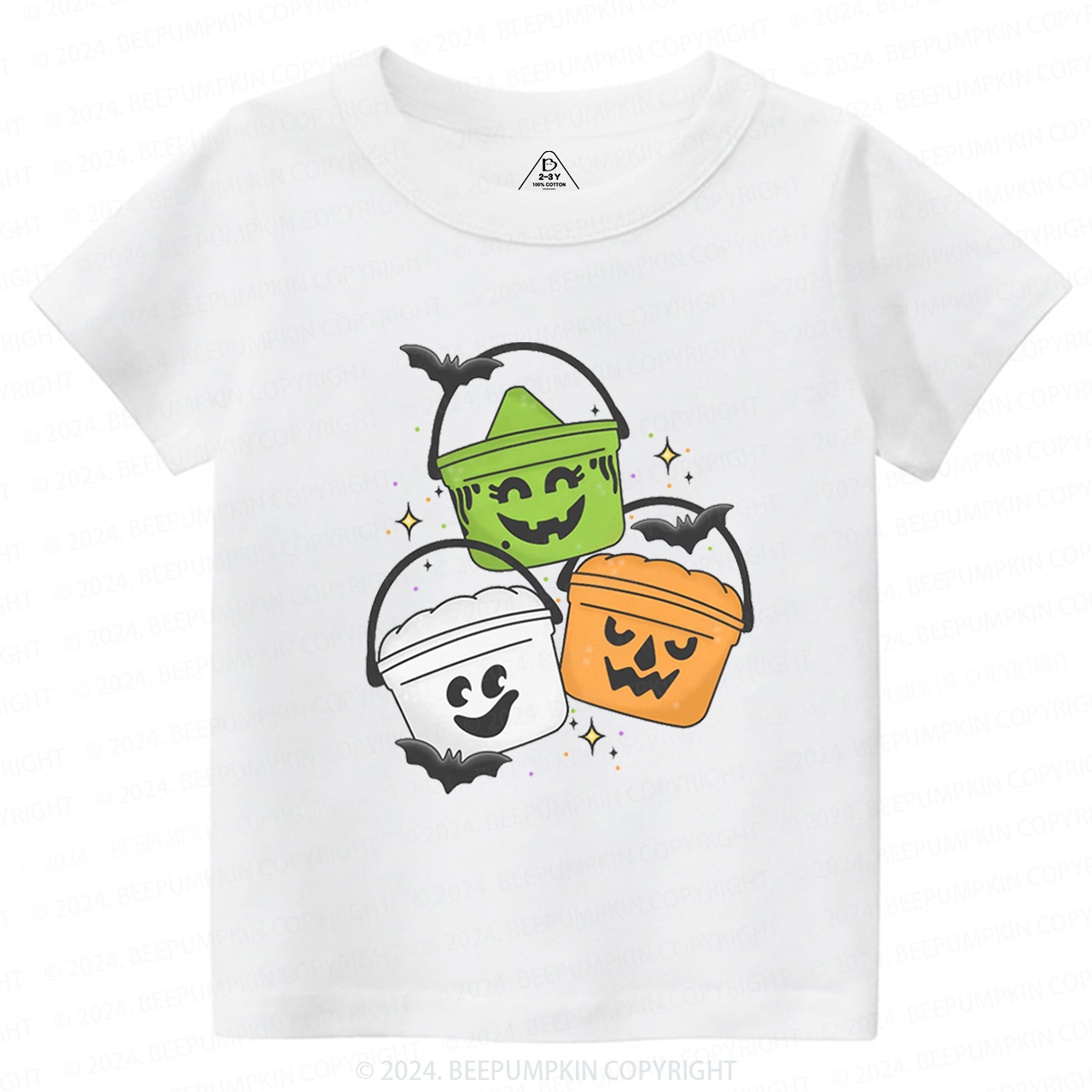 Vintage Halloween Happy Meal Bucket Toddler&Kids Tees 