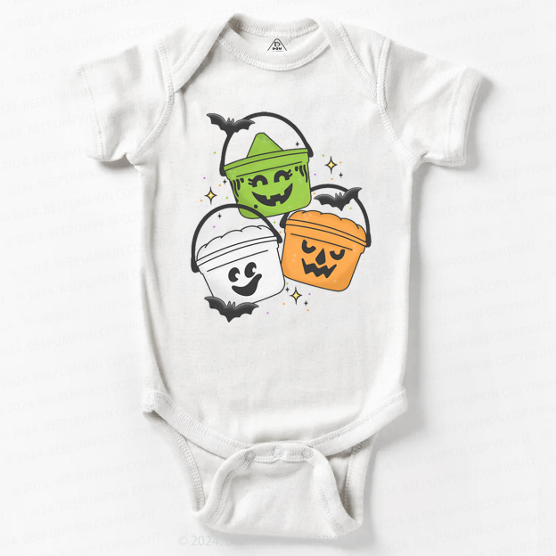 Vintage Halloween Happy Meal Bucket  Baby Bodysuits 