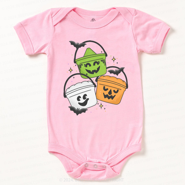 Vintage Halloween Happy Meal Bucket  Baby Bodysuits 
