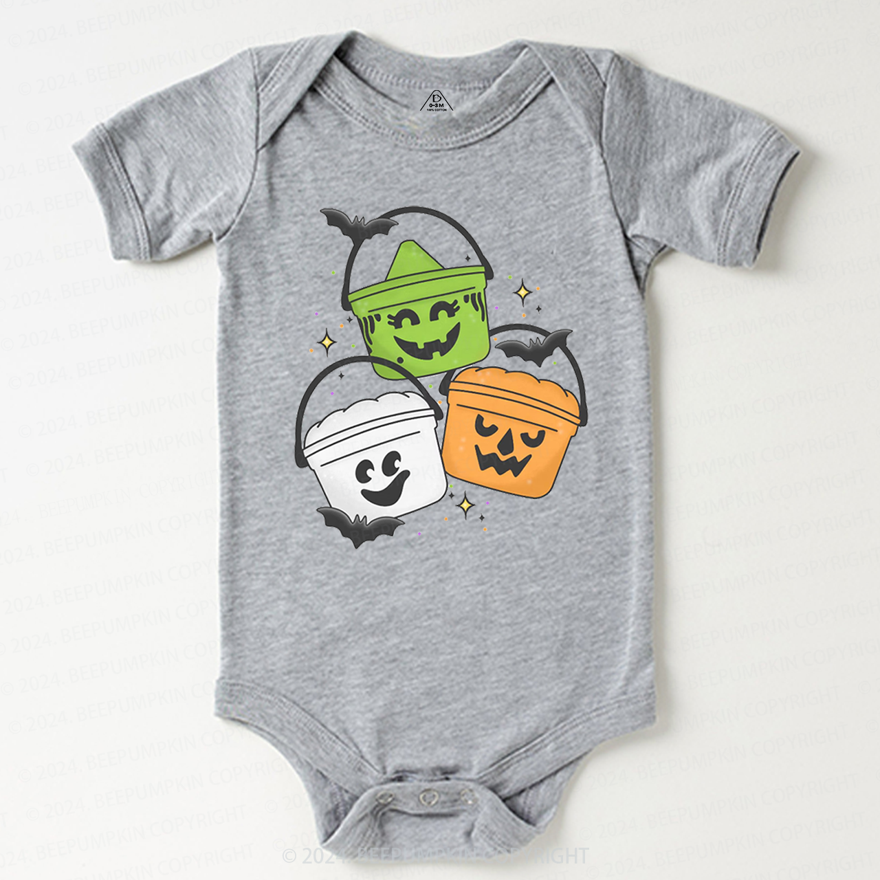 Vintage Halloween Happy Meal Bucket  Baby Bodysuits 