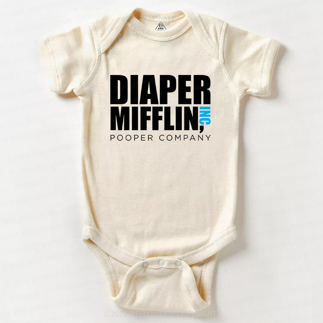 Diaper Mifflin Pooper Company Baby Bodysuit 7
