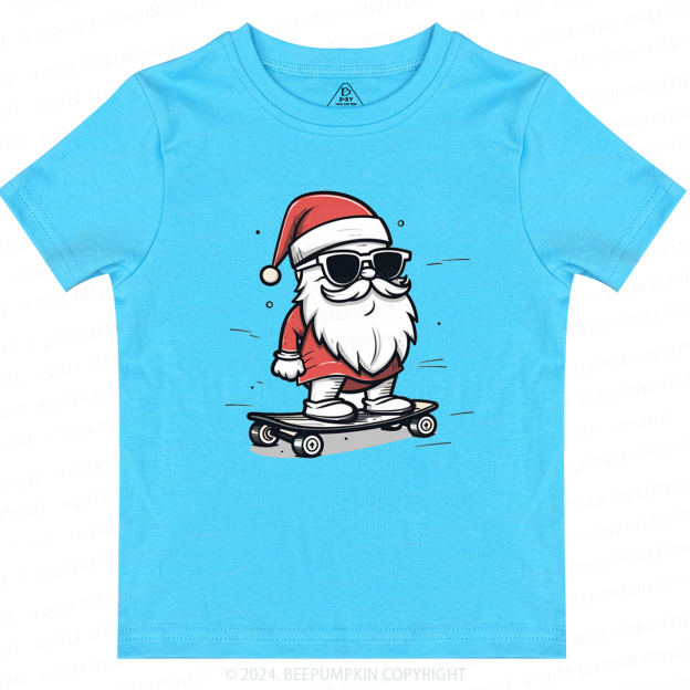 Santa Sunglasses Christmas Claus Toddler&Kids Tees 