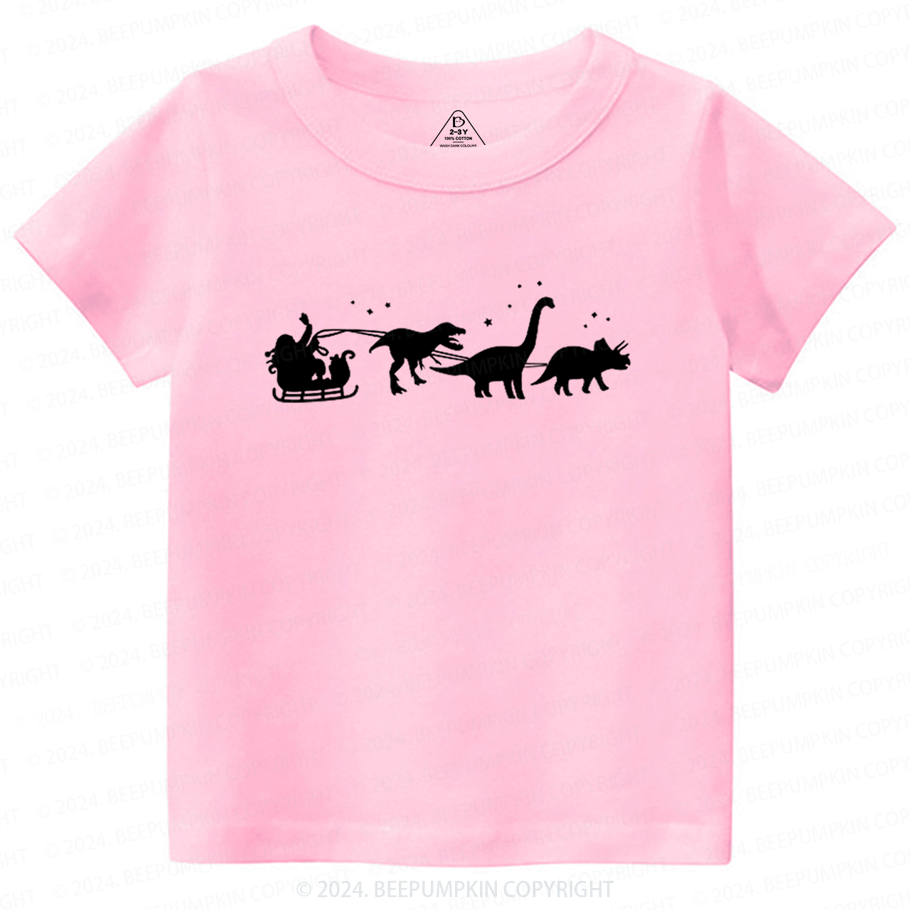 Christmas Dinosaur Elk Toddler&Kids Tees 