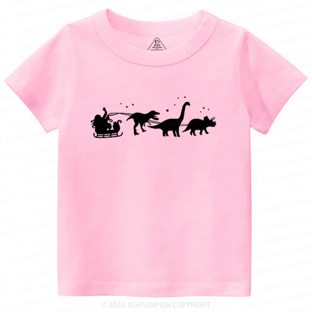 Christmas Dinosaur Elk Toddler&Kids Tees 