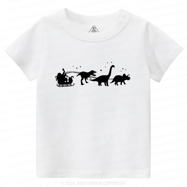 Christmas Dinosaur Elk Toddler&Kids Tees 