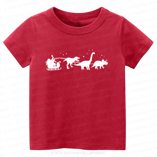 Christmas Dinosaur Elk Toddler&Kids Tees 