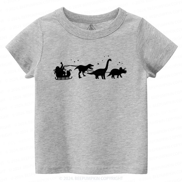 Christmas Dinosaur Elk Toddler&Kids Tees 