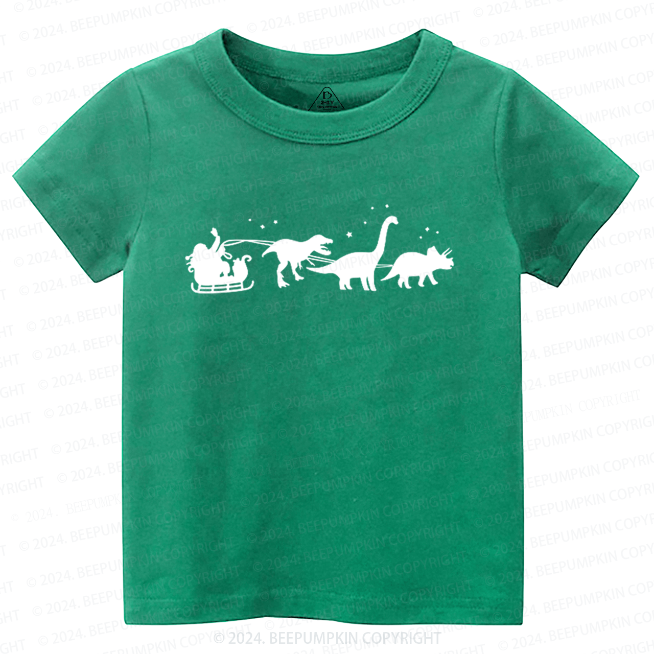 Christmas Dinosaur Elk Toddler&Kids Tees 