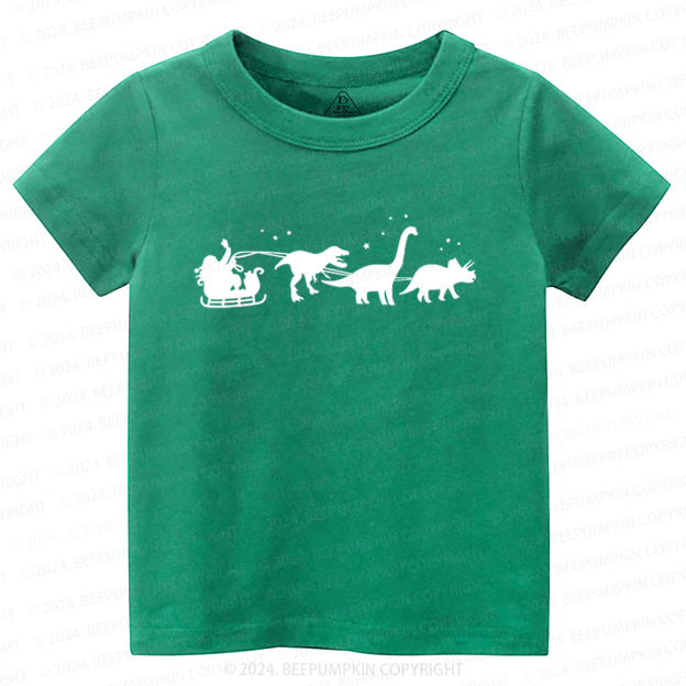 Christmas Dinosaur Elk Toddler&Kids Tees 