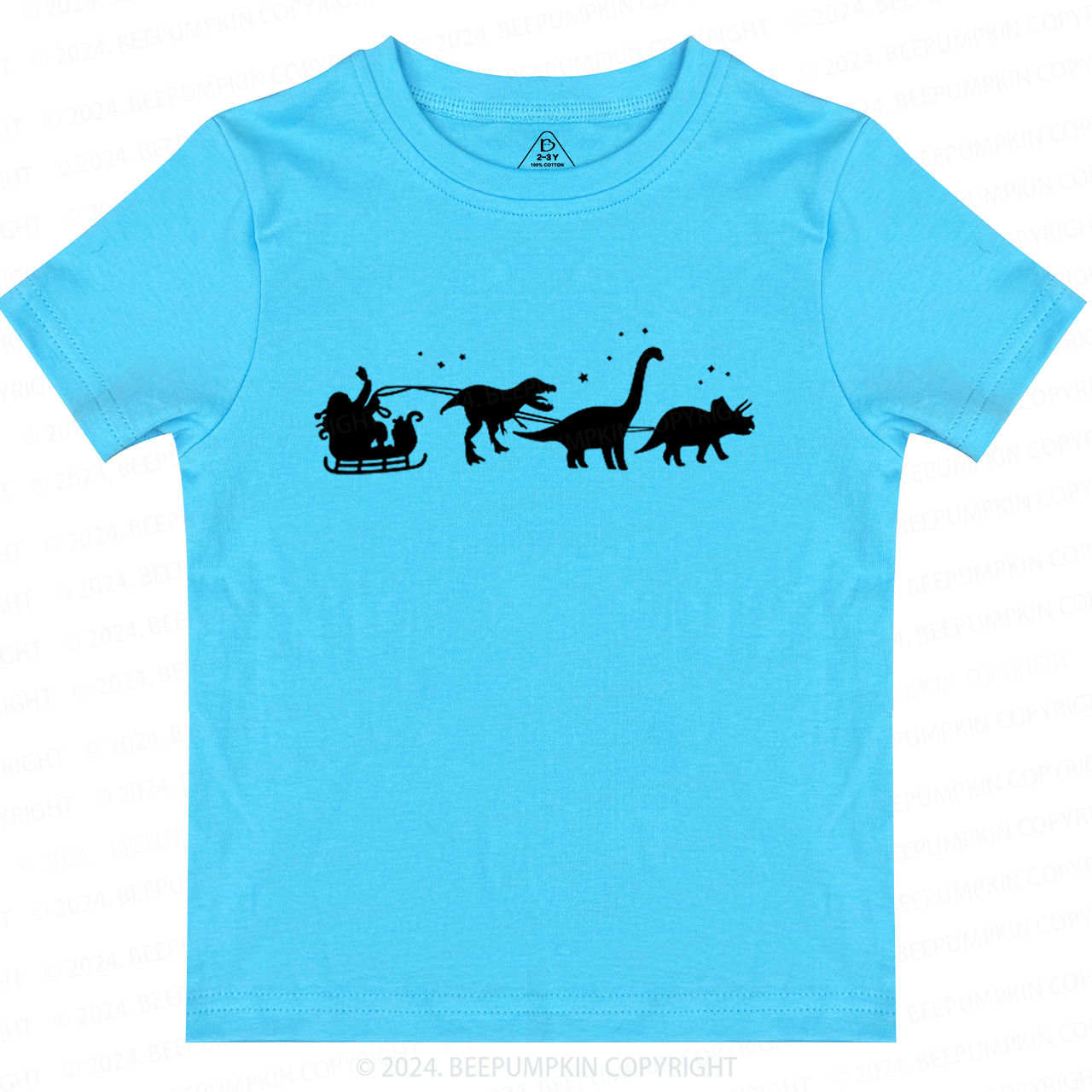 Christmas Dinosaur Elk Toddler&Kids Tees 