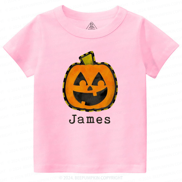 Personalized Halloween Fall Pumpkin Toddler&Kids Tees 