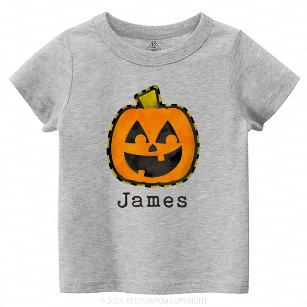Personalized Halloween Fall Pumpkin Toddler&Kids Tees 