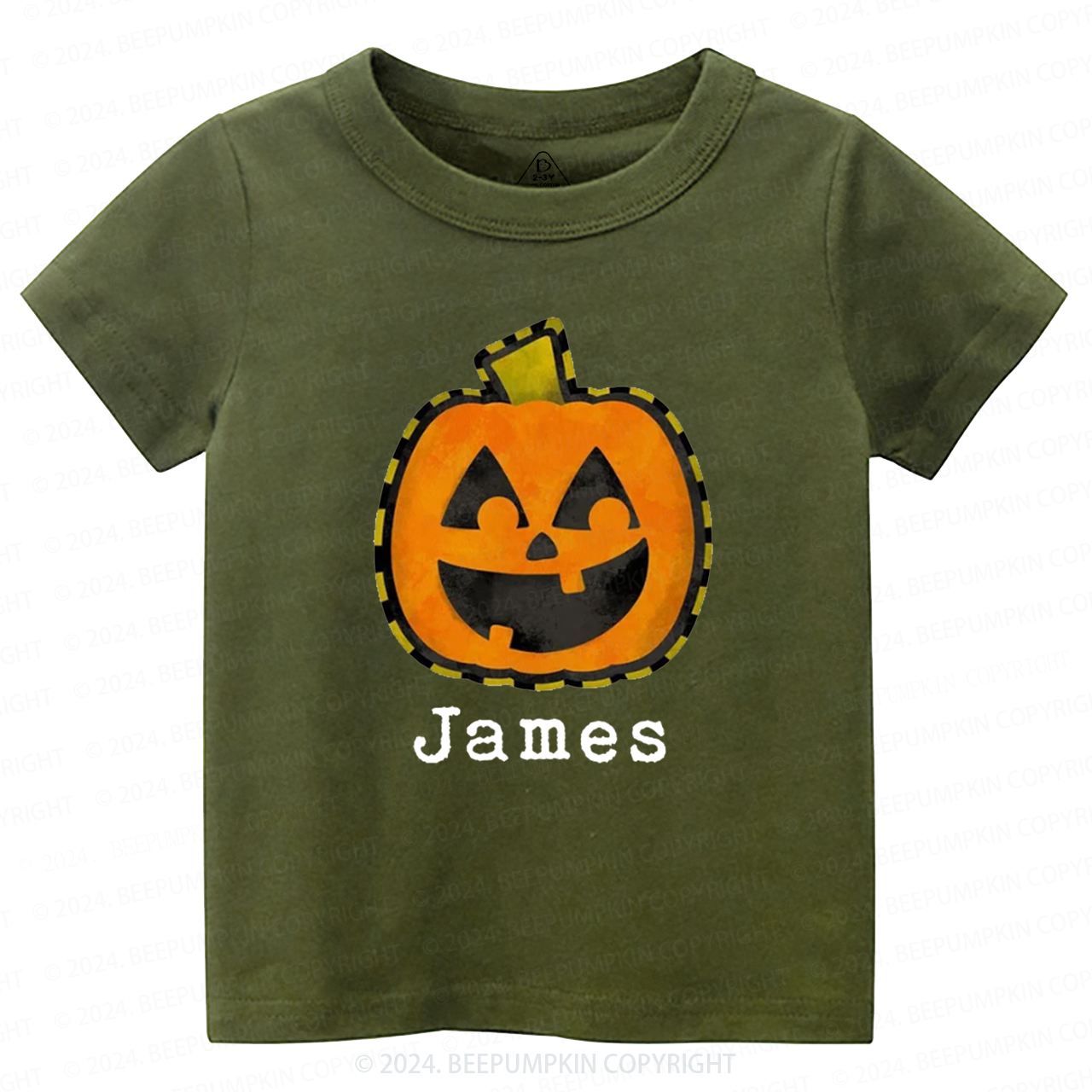 Personalized Halloween Fall Pumpkin Toddler&Kids Tees 