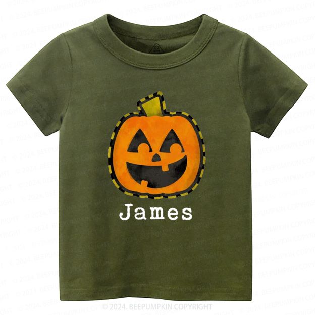 Personalized Halloween Fall Pumpkin Toddler&Kids Tees 