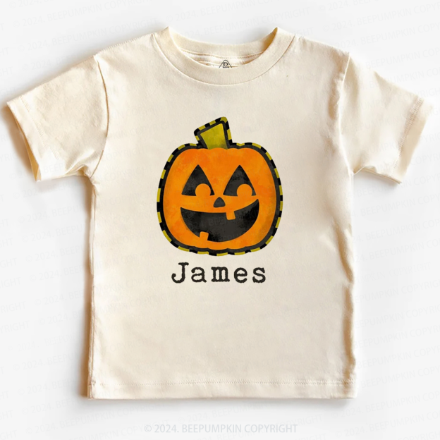 Personalized Halloween Fall Pumpkin Toddler&Kids Tees 
