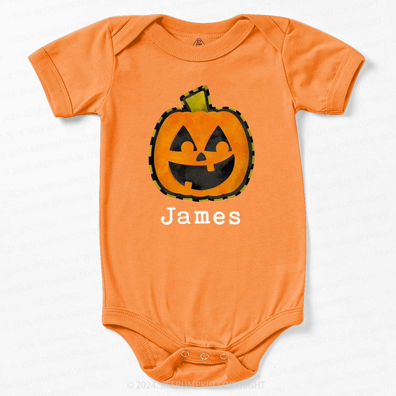 Personalized Halloween Fall Pumpkin Baby Bodysuits 