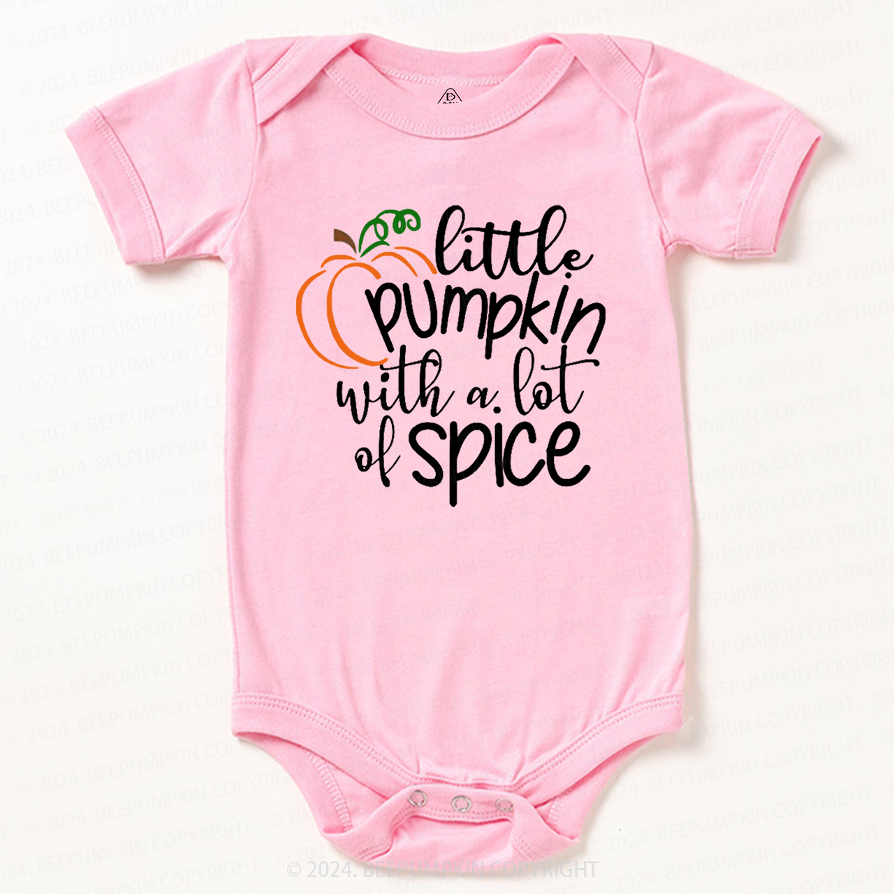 Little Pumpkin With A Lot Of Spice Baby Bodysuits 