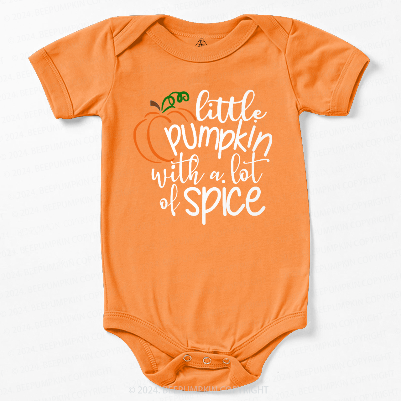 Little Pumpkin With A Lot Of Spice Baby Bodysuits 