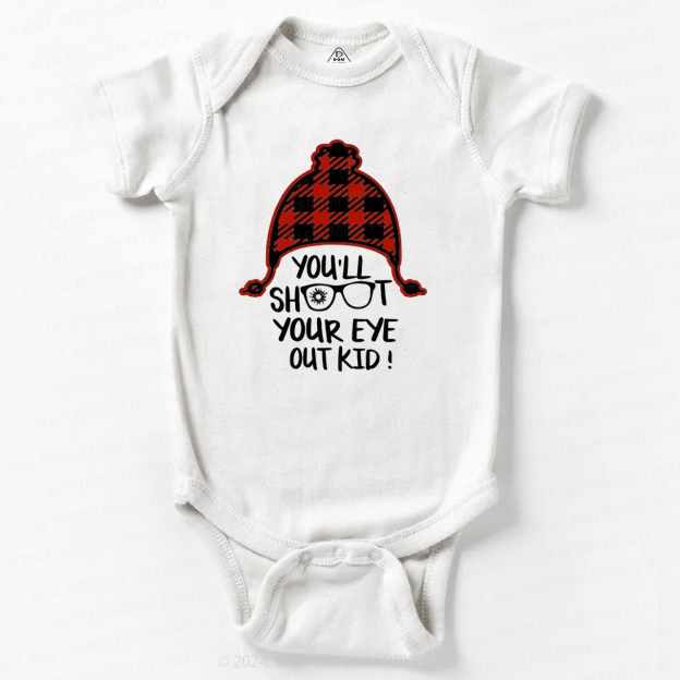 Dinosaur Christmas Truck Baby Bodysuit