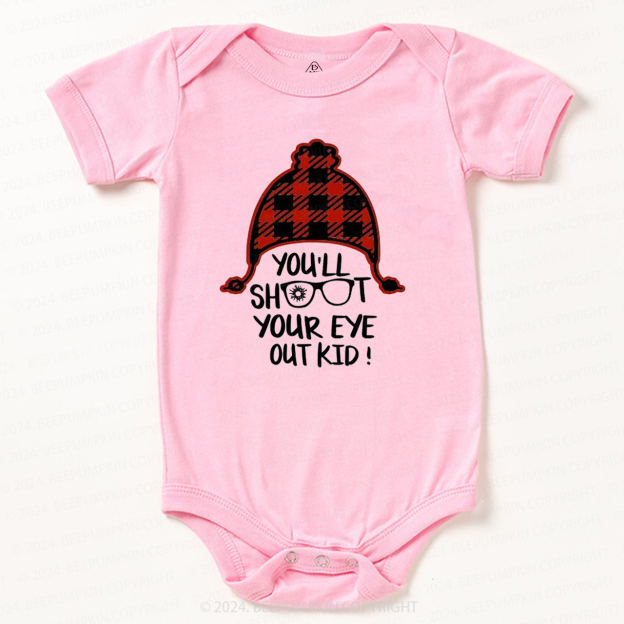 Dinosaur Christmas Truck Baby Bodysuit