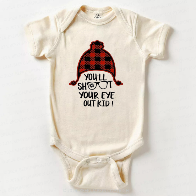 Dinosaur Christmas Truck Baby Bodysuit