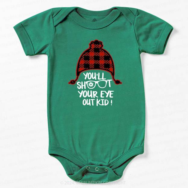 Dinosaur Christmas Truck Baby Bodysuit