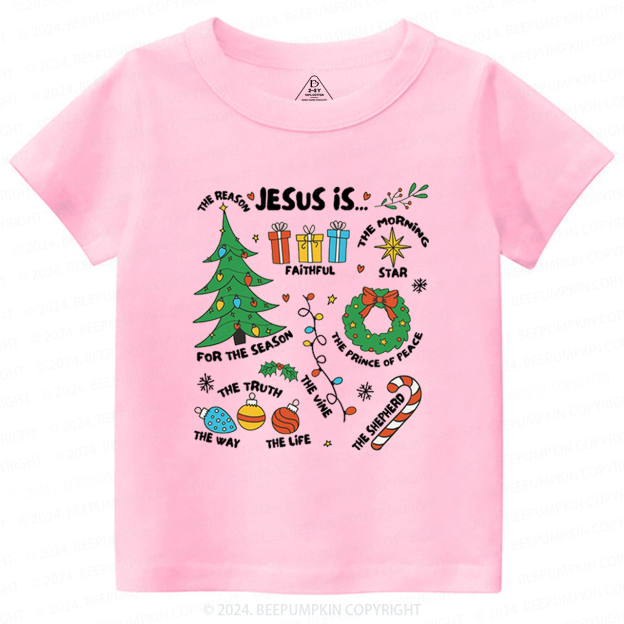 Jesus Is The Reason Retro Christmas Toddler&Kids Tees 