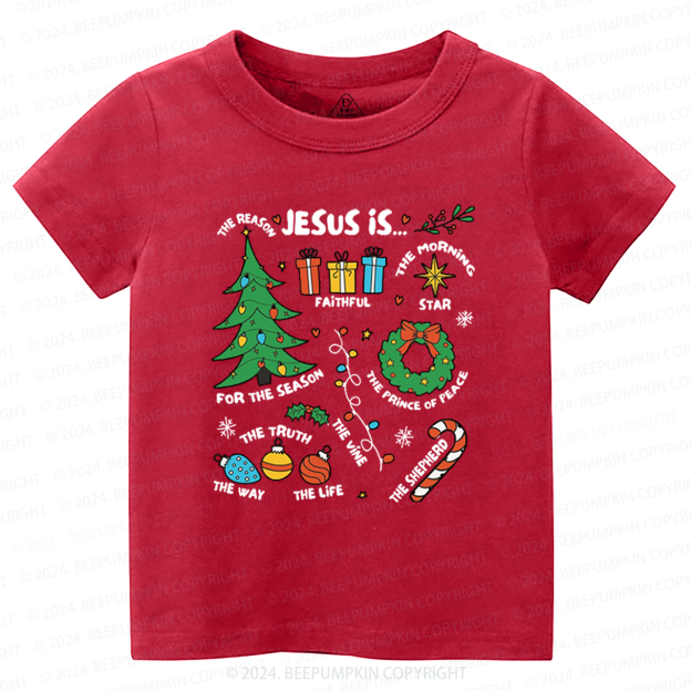 Jesus Is The Reason Retro Christmas Toddler&Kids Tees 