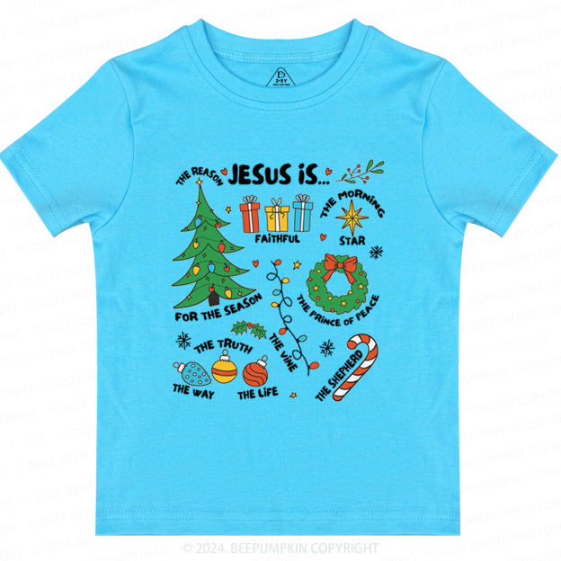 Jesus Is The Reason Retro Christmas Toddler&Kids Tees 