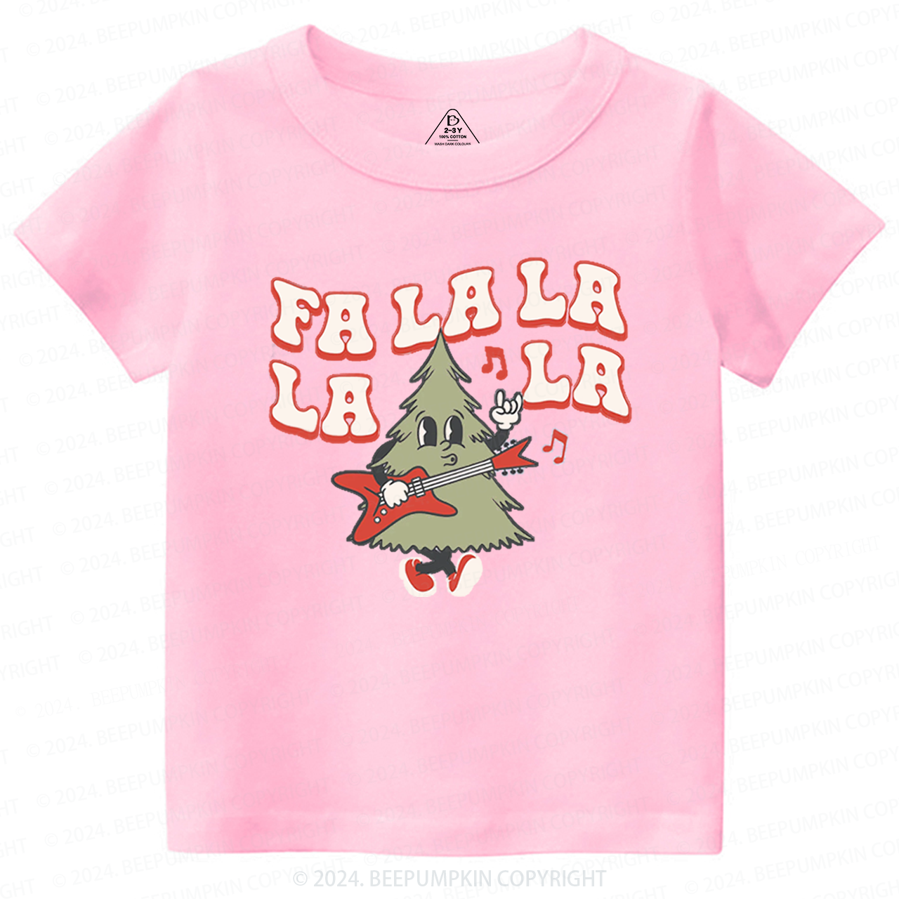 Fa La La La Tree Christmas Season Toddler&Kids Tees 