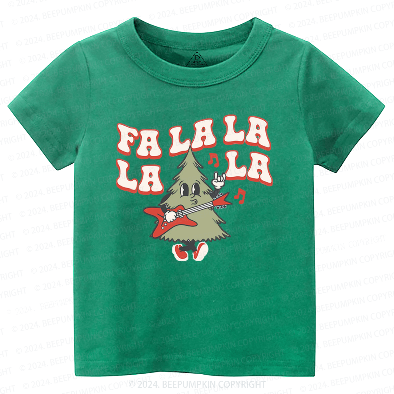 Fa La La La Tree Christmas Season Toddler&Kids Tees 