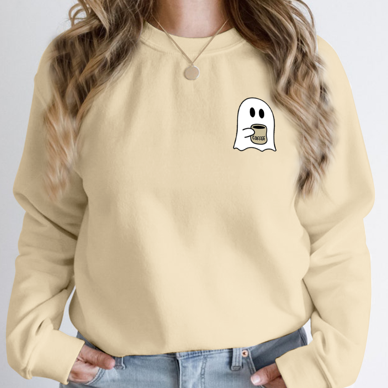 Cute Spooky Coffee Sweatshirt For Mama