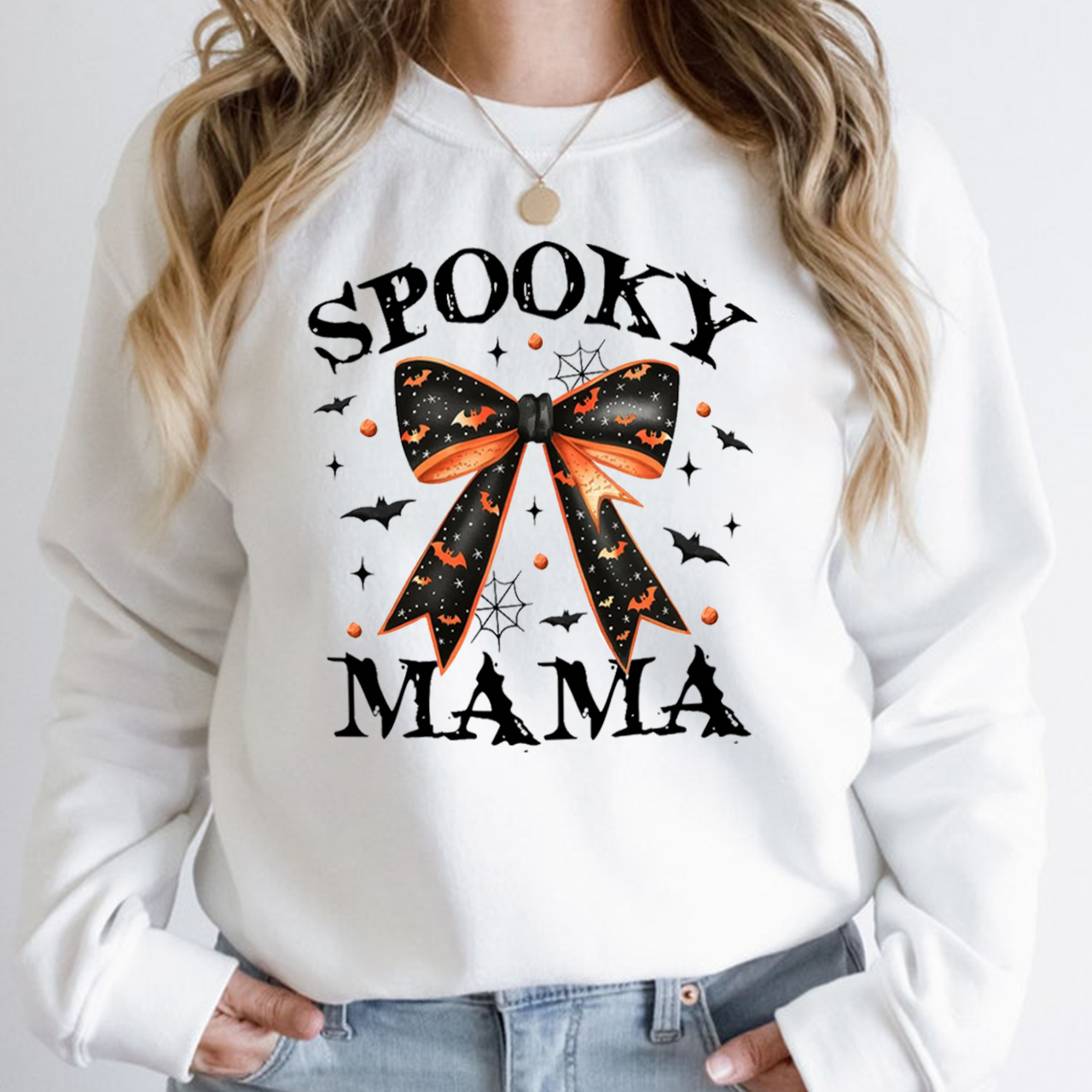 Halloween Spooky Mama Sweatshirt For Mama