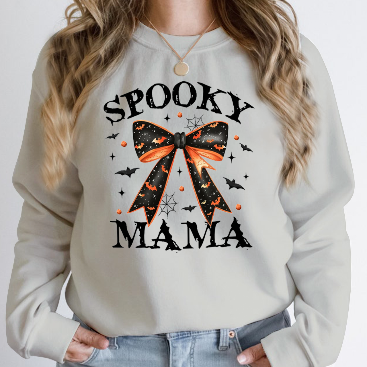 Halloween Spooky Mama Sweatshirt For Mama