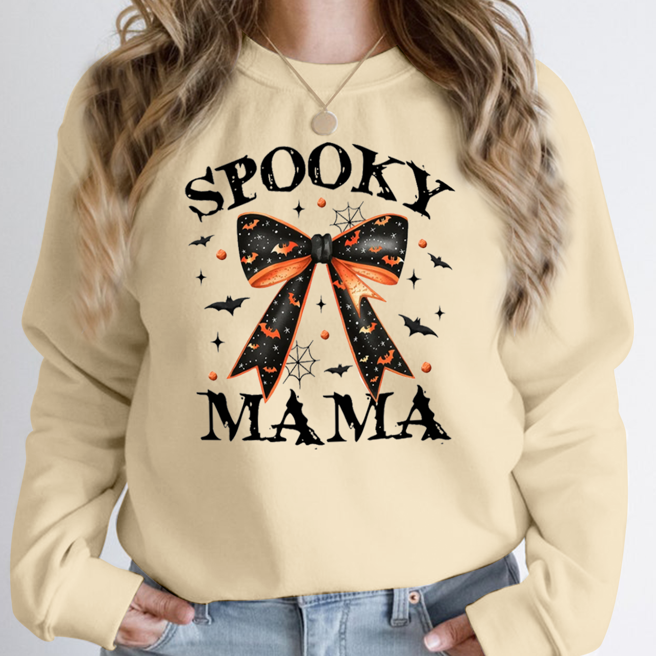 Halloween Spooky Mama Sweatshirt For Mama