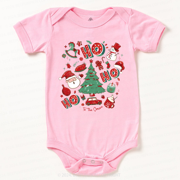 Ho Ho Ho Christmas Baby Bodysuit