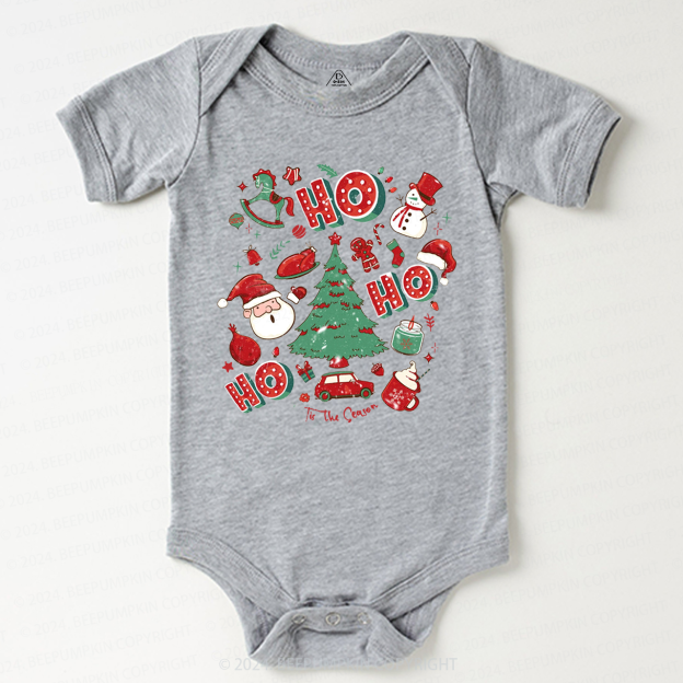 Ho Ho Ho Christmas Baby Bodysuit