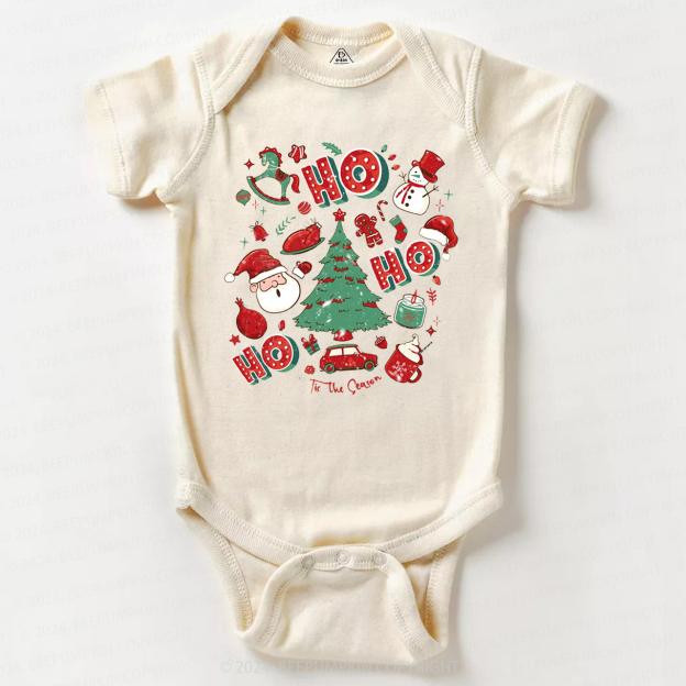Ho Ho Ho Christmas Baby Bodysuit